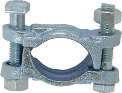 Dixon Valve & Coupling - 1-5/8 to 1-13/16" OD, Double Bolt Iron Clamp - Plated Malleable Iron - USA Tool & Supply