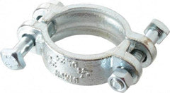 Dixon Valve & Coupling - 2-7/64 to 2-19/64" OD, Double Bolt Iron Clamp - Plated Malleable Iron - USA Tool & Supply