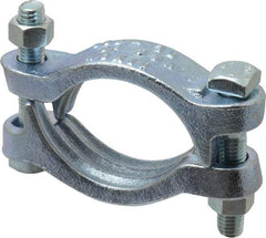 Dixon Valve & Coupling - 2-3/4 to 3-1/16" OD, Double Bolt Iron Clamp - Plated Malleable Iron - USA Tool & Supply