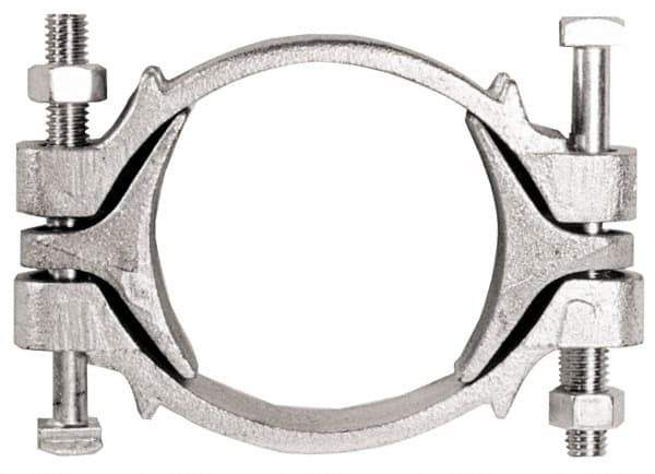 Dixon Valve & Coupling - 13-3/16 to 15" OD, Double Bolt Iron Clamp - Plated Malleable Iron - USA Tool & Supply