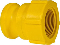 NewAge Industries - 1-1/4" Nylon Cam & Groove Suction & Discharge Hose Male Adapter Female NPT Thread - Part A, 1-1/4" Thread, 150 Max psi - USA Tool & Supply