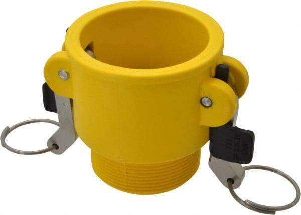 NewAge Industries - 2" Nylon Cam & Groove Suction & Discharge Hose Female Coupler Male NPT Thread - Part B, 2" Thread, 150 Max psi - USA Tool & Supply