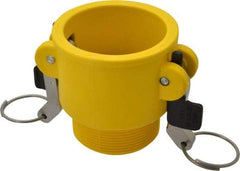 NewAge Industries - 2" Nylon Cam & Groove Suction & Discharge Hose Female Coupler Male NPT Thread - Part B, 2" Thread, 150 Max psi - USA Tool & Supply