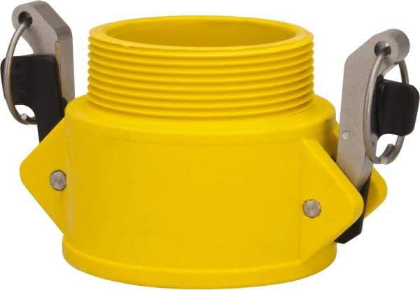 NewAge Industries - 3" Nylon Cam & Groove Suction & Discharge Hose Female Coupler Male NPT Thread - Part B, 3" Thread, 125 Max psi - USA Tool & Supply