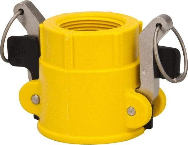 NewAge Industries - 1-1/2" Nylon Cam & Groove Suction & Discharge Hose Female Coupler Female NPT Thread - Part D, 1-1/2" Thread, 150 Max psi - USA Tool & Supply