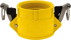 NewAge Industries - 3" Nylon Cam & Groove Suction & Discharge Hose Female Coupler Female NPT Thread - Part D, 3" Thread, 125 Max psi - USA Tool & Supply