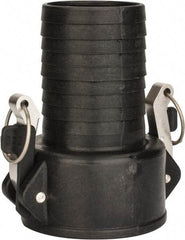 NewAge Industries - 3" Polypropylene Cam & Groove Suction & Discharge Hose Female Coupler Hose Shank - Part C, 75 Max psi - USA Tool & Supply