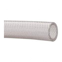 Made in USA - 1" ID x 1-3/8" OD, 3/16" Wall Thickness, Cut to Length (100' Standard Length) PVC Tube - Clear, 110 Max psi, 80 Shore A Hardness - USA Tool & Supply