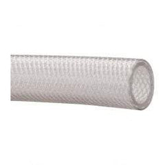 Made in USA - 1" ID x 1-3/8" OD, 3/16" Wall Thickness, Cut to Length (100' Standard Length) PVC Tube - Clear, 110 Max psi, 80 Shore A Hardness - USA Tool & Supply