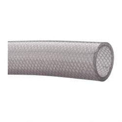 Made in USA - 1-1/2" ID x 1.929" OD, 0.215" Wall Thickness, Cut to Length (100' Standard Length) PVC Tube - Clear, 70 Max psi, 80 Shore A Hardness - USA Tool & Supply