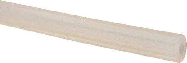 NewAge Industries - 1/8" ID x 5/16" OD, 3/32" Wall Thickness, Cut to Length (100' Standard Length) Silicone Tube - Natural, 25 Max psi, 50 Shore A Hardness - USA Tool & Supply