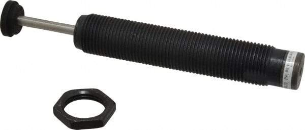 Parker - 1-12 Thread, 1/4 Rod Diam, 1.58 Stroke Length, Male Button Shock - 0.88 Shock Outside Diam, 7.44 OAL - USA Tool & Supply