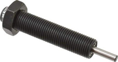 Parker - 9/16-18 Thread, 0.19 Rod Diam, 1/2 Stroke Length, Male Button Shock - 0.46 Shock Outside Diam, 3.41 OAL - USA Tool & Supply