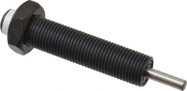 Parker - 9/16-18 Thread, 0.19 Rod Diam, 1/2 Stroke Length, Male Button Shock - 0.46 Shock Outside Diam, 3.41 OAL - USA Tool & Supply