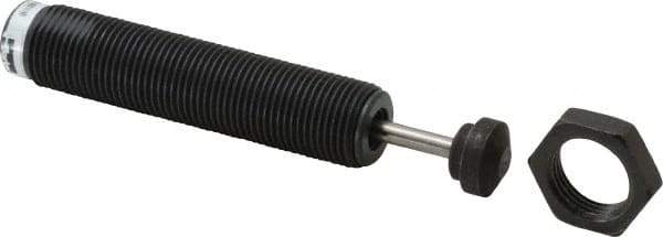 Parker - 3/4-16 Thread, 0.19 Rod Diam, 0.59 Stroke Length, Male Button Shock - 0.66 Shock Outside Diam, 4.62 OAL - USA Tool & Supply