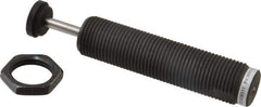 Parker - 1-12 Thread, 1/4 Rod Diam, 0.91 Stroke Length, Male Button Shock - 0.87 Shock Outside Diam, 5.62 OAL - USA Tool & Supply