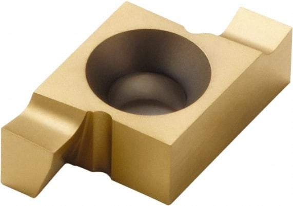 Seco - 206020EAR FA Grade CP500, 6mm Cutting Width Carbide Grooving Insert - 6mm Max Depth of Cut, Right Hand, TiAlN/TiN Finish - USA Tool & Supply