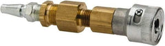 North - 2" Long, 1/2" Internal Diam, Coupler for SAR Systems - Gold & Silver, Compatible with CF2000 Series - USA Tool & Supply