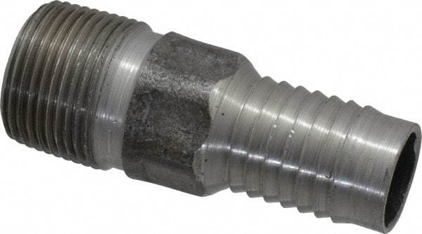 Campbell Fittings - 1" Pipe ID, Threaded Combination Nipple for Hoses - Steel - USA Tool & Supply