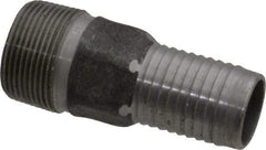 Campbell Fittings - 1-1/4" Pipe ID, Threaded Combination Nipple for Hoses - Steel - USA Tool & Supply