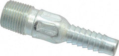 Campbell Fittings - 1/2" Pipe ID, Threaded Combination Nipple for Hoses - Plated Steel - USA Tool & Supply