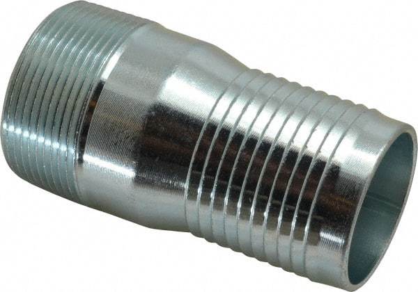 Campbell Fittings - 2-1/2" Pipe ID, Threaded Combination Nipple for Hoses - Plated Steel - USA Tool & Supply