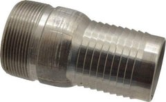 Campbell Fittings - 2" Pipe ID, Threaded Combination Nipple for Hoses - Stainless Steel - USA Tool & Supply