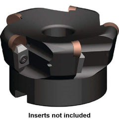 Kennametal - 80mm Cut Diam, 6.33mm Max Depth, 27mm Arbor Hole, 5 Inserts, RP.N 1204... Insert Style, Indexable Copy Face Mill - KSSR Cutter Style, 12,900 Max RPM, 50mm High, Through Coolant, Series KSSR-RP - USA Tool & Supply