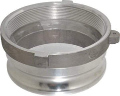 EVER-TITE Coupling Products - 6" Aluminum Cam & Groove Suction & Discharge Hose Male Adapter Female NPT Thread - Part A, 6" Thread, 75 Max psi - USA Tool & Supply