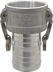 EVER-TITE Coupling Products - 3" Aluminum Cam & Groove Suction & Discharge Hose Female Coupler Hose Shank - Part C, 125 Max psi - USA Tool & Supply