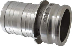 EVER-TITE Coupling Products - 4" Aluminum Cam & Groove Suction & Discharge Hose Male Adapter Hose Shank - Part E, 100 Max psi - USA Tool & Supply