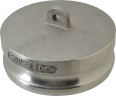 EVER-TITE Coupling Products - 5" Aluminum Cam & Groove Suction & Discharge Hose Dust Plug For Use with Couplers - Part DP, 75 Max psi - USA Tool & Supply
