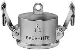 EVER-TITE Coupling Products - 1-1/4" Brass Cam & Groove Suction & Discharge Hose Dust Cap For Use with Adapters - Part DC, 350 Max psi - USA Tool & Supply