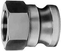 EVER-TITE Coupling Products - 4" Aluminum Cam & Groove Suction & Discharge Hose Male Adapter Female NPT Thread - Part A, 3" Thread, 100 Max psi - USA Tool & Supply