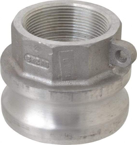 EVER-TITE Coupling Products - 3" Aluminum Cam & Groove Suction & Discharge Hose Male Adapter Female NPT Thread - Part A, 2" Thread, 125 Max psi - USA Tool & Supply