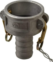EVER-TITE Coupling Products - 3" Aluminum Cam & Groove Suction & Discharge Hose Female Coupler Hose Shank - Part C, 125 Max psi - USA Tool & Supply