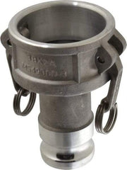EVER-TITE Coupling Products - 3" Aluminum Cam & Groove Suction & Discharge Hose Female Coupler Male Adapter - 2" Thread, 125 Max psi - USA Tool & Supply