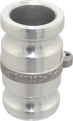 EVER-TITE Coupling Products - 2" Aluminum Cam & Groove Suction & Discharge Hose Spool Adapter - 2" Thread, 250 Max psi - USA Tool & Supply