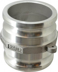 EVER-TITE Coupling Products - 4" Aluminum Cam & Groove Suction & Discharge Hose Spool Adapter - 4" Thread, 100 Max psi - USA Tool & Supply
