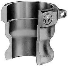 EVER-TITE Coupling Products - 5" Aluminum Cam & Groove Suction & Discharge Hose Male Adapter Female NPT Thread - Part A, 5" Butt Weld Thread, 75 Max psi - USA Tool & Supply