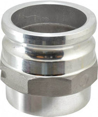 EVER-TITE Coupling Products - 4" Aluminum Cam & Groove Suction & Discharge Hose Male Adapter Female NPT Thread - Part A, 4" Butt Weld Thread, 100 Max psi - USA Tool & Supply
