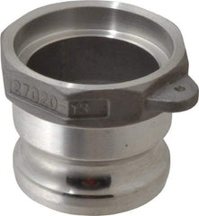 EVER-TITE Coupling Products - 2-1/2" Aluminum Cam & Groove Suction & Discharge Hose Male Adapter Female NPT Thread - Part A, 2-1/2" Socket Weld Thread, 150 Max psi - USA Tool & Supply