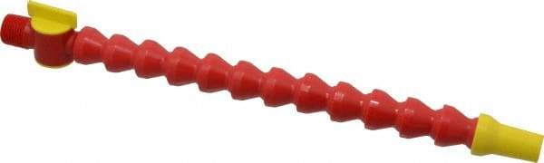 Value Collection - 3 Piece, 13" Hose Length, 1/2" ID, POM Coolant Hose Kit - 1/2 NPT, Round Nozzle, For Snap Flow Modular Hose Systems - USA Tool & Supply