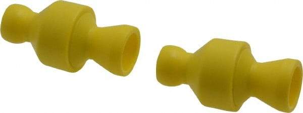 Value Collection - 2 Piece, 1/4" ID Coolant Hose Connection Valve - Male to Female Connection, POM Body, Unthreaded, Use with Snap Together Hose Systems - USA Tool & Supply