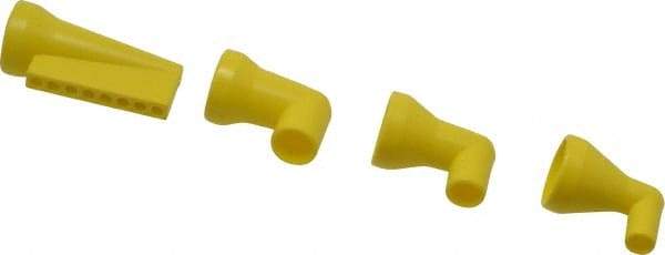 Value Collection - 1/2" Hose Inside Diam x 1/4, 3/8, 1/2" Nozzle Diam, Coolant Hose Nozzle Kit - For Use with Snap Together Hose System, 4 Pieces - USA Tool & Supply