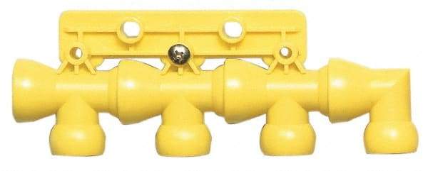 Value Collection - 1/2" Hose Inside Diam, Coolant Hose Manifold - For Use with Snap Together Hose System, 8 Pieces - USA Tool & Supply