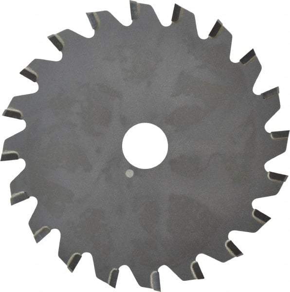 Onsrud - 4" Diam x 0.095" Blade Thickness x 5/8" Arbor Hole Diam, 20 Tooth Slitting and Slotting Saw - Arbor Connection, Right Hand, Uncoated, Carbide-Tipped, 0° Rake - USA Tool & Supply