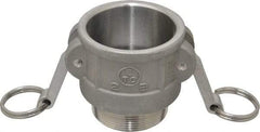 EVER-TITE Coupling Products - 2" Stainless Steel Cam & Groove Suction & Discharge Hose Female Coupler Male NPT Thread - Part B, 2" Thread, 250 Max psi - USA Tool & Supply