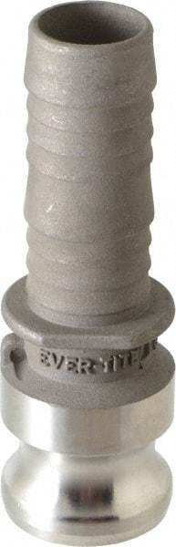 EVER-TITE Coupling Products - 1" Stainless Steel Cam & Groove Suction & Discharge Hose Male Adapter Hose Shank - Part E, 250 Max psi - USA Tool & Supply