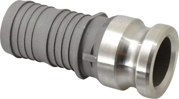 EVER-TITE Coupling Products - 2" Stainless Steel Cam & Groove Suction & Discharge Hose Male Adapter Hose Shank - Part E, 250 Max psi - USA Tool & Supply